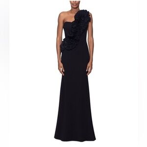 Betsy & Adam One Shoulder MOB Gown size 8